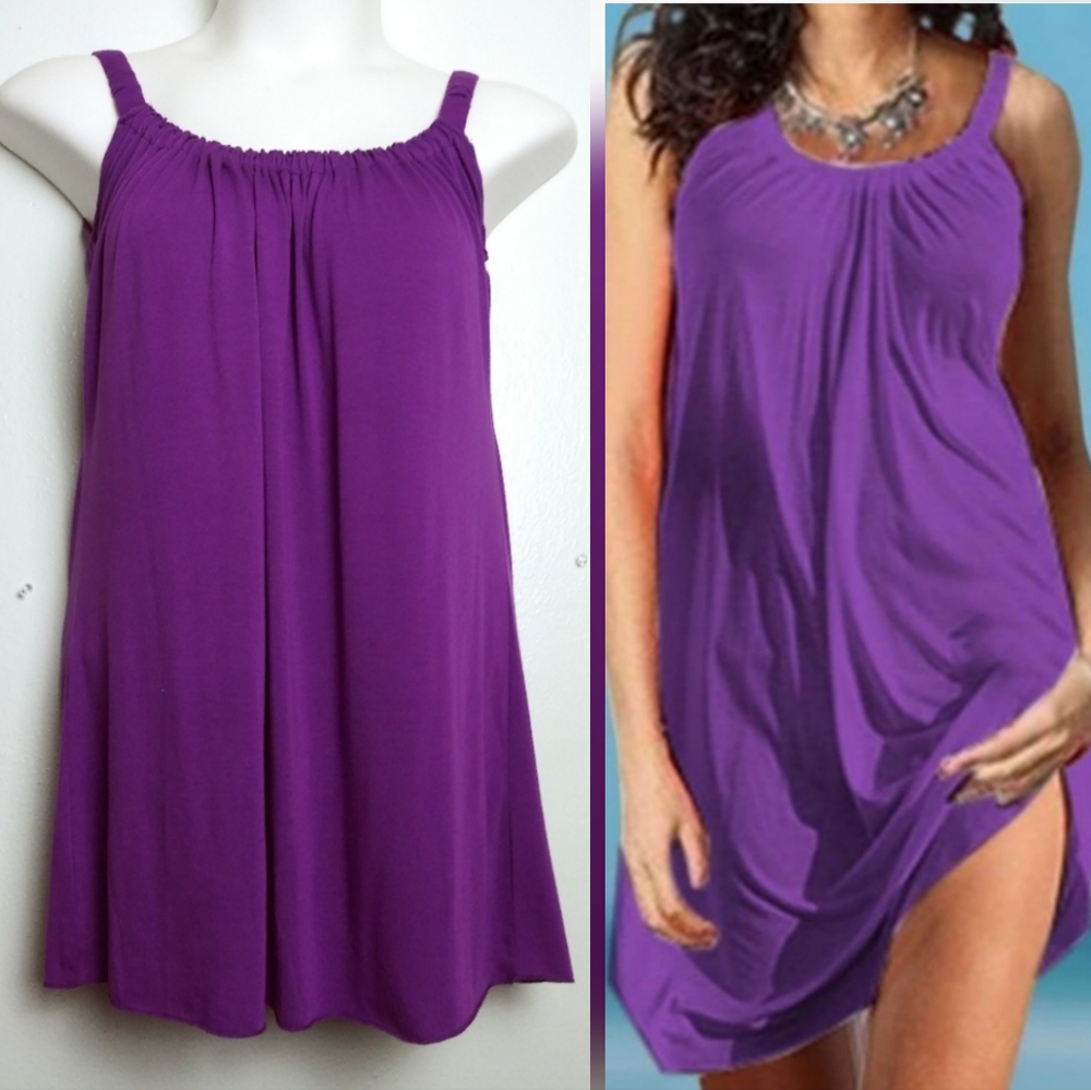 Venus Size S Dress Purple Women's Strap Dress Loose Fit